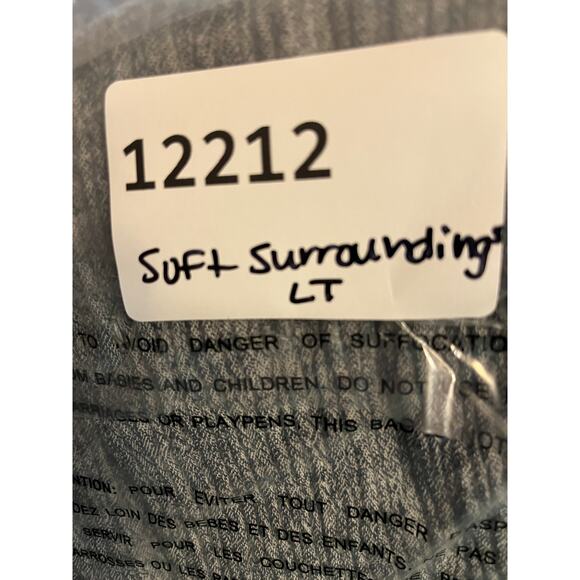 Soft Surroundings Pants Large Tall LT Gray Gauze Linen Pull On Pocket Beach BOHO - Picture 12 of 12